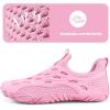 WateLves Barefoot Water Shoes Women Men Minimalist Walking Hiking Shoes Slip On Sneakers for Trekking | Trail Running | Climbing(Pink)