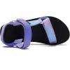 WateLves Kids Sandals Boys Girls Lightweight Non-slip Athletic Sandals with Adjustable Webbing for Hiking Walking Beach Water Sports(Gradient Blue Purple)