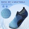 WateLves Kids Water Shoes Toddler Barefoot Swim Beach Shoes Girls Boys Breathable Quick Dry Aqua Socks(Gradient Blue)