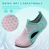 WateLves Kids Water Shoes Toddler Barefoot Swim Beach Shoes Girls Boys Breathable Quick Dry Aqua Socks(Pink Green)