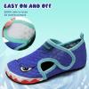 WateLves Kids Water Shoes Toddler Barefoot Swim Beach Shoes Girls Boys Breathable Quick Dry Aqua Socks(Shark)