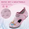 WateLves Kids Water Shoes Toddler Barefoot Swim Beach Shoes Girls Boys Breathable Quick Dry Aqua Socks(Unicorn)