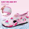 WateLves Kids Water Shoes Toddler Barefoot Swim Beach Shoes Girls Boys Breathable Quick Dry Aqua Socks(Watermelon)
