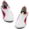 WateLves Kids Water Shoes Toddler Barefoot Swim Beach Shoes Girls Boys Breathable Quick Dry Aqua Socks(White)