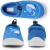 WateLves Kids Water Shoes for Boys and Girls Quick Dry Barefoot Aqua Socks Beach Swim Pool Shoes Toddler Little Kid to Big Kid(Blue)