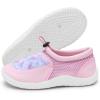 WateLves Kids Water Shoes for Boys and Girls Quick Dry Barefoot Aqua Socks Beach Swim Pool Shoes Toddler Little Kid to Big Kid(Pink Fish Scales)