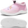 WateLves Kids Water Shoes for Boys and Girls Quick Dry Barefoot Aqua Socks Beach Swim Pool Shoes Toddler Little Kid to Big Kid(Pink Unicorn)
