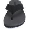 WateLves Mens-Flip-Flops-Thong-Sandals-with-Arch-Support Lightweight-Water-Shoes Open-Toe Comfort Summer-Beach-Slippers for Pool-Showers-Dorms Indoor-Outdoor(Jt302/Black)