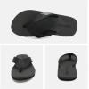 WateLves Mens-Flip-Flops-Thong-Sandals-with-Arch-Support Lightweight-Water-Shoes Open-Toe Comfort Summer-Beach-Slippers for Pool-Showers-Dorms Indoor-Outdoor(Lz301/Black)