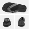 WateLves Mens-Flip-Flops-Thong-Sandals-with-Arch-Support Lightweight-Water-Shoes Open-Toe Comfort Summer-Beach-Slippers for Pool-Showers-Dorms Indoor-Outdoor(Lz304/Charcoal Gray)