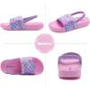 WateLves Toddler Boys Girls Slides Sandals for Swim Beach Kids Water Shoes Casual Summer Slippers(Fishscale/Pink)