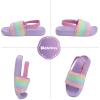 WateLves Toddler Boys Girls Slides Sandals for Swim Beach Kids Water Shoes Casual Summer Slippers(Fly Wove-fish Scale)