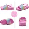 WateLves Toddler Boys Girls Slides Sandals for Swim Beach Kids Water Shoes Casual Summer Slippers(Glitte/Star)
