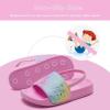 WateLves Toddler Boys Girls Slides Sandals for Swim Beach Kids Water Shoes Casual Summer Slippers(Glitte/Star)