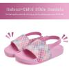 WateLves Toddler Boys Girls Slides Sandals for Swim Beach Kids Water Shoes Casual Summer Slippers(Glitter Fish Scale)