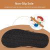 WateLves Toddler Flip Flops Girls Boys Sandals Shoes Kids Slip on Summer Sandals for Bath Shower Beach Pool (Toddler/Little Kid/Big Kid)(Brown)