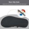 WateLves Toddler Flip Flops Girls Boys Sandals Shoes Kids Slip on Summer Sandals for Bath Shower Beach Pool (Toddler/Little Kid/Big Kid)(Grey)
