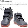 WateLves Toddler Little Kids Wide Barefoot Shoes Girls Boys Fashion Boots High Top Hook and Loop Sneaker Casual Lightweight Walking Shoes(Grey)