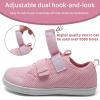 WateLves Toddler Little Kids Wide Barefoot Shoes The First Walking Shoes Girls Boys Breathable Zero Drop Minimalist Sneakers with Wide Toe Box Natural to Grow(Cute Pink)