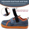 WateLves Toddler Little Kids Wide Barefoot Shoes The First Walking Shoes Girls Boys Breathable Zero Drop Minimalist Sneakers with Wide Toe Box Natural to Grow(Orange/Grey)