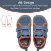 WateLves Toddler Little Kids Wide Barefoot Shoes The First Walking Shoes Girls Boys Breathable Zero Drop Minimalist Sneakers with Wide Toe Box Natural to Grow(Orange/Grey)
