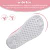 WateLves Toddler Little Kids Wide Barefoot Shoes The First Walking Shoes Girls Boys Breathable Zero Drop Minimalist Sneakers with Wide Toe Box Natural to Grow(Pink)