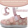 WateLves Toddler Little Kids Wide Barefoot Shoes The First Walking Shoes Girls Boys Breathable Zero Drop Minimalist Sneakers with Wide Toe Box Natural to Grow(Flower)