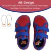 WateLves Toddler Little Kids Wide Barefoot Shoes The First Walking Shoes Girls Boys Breathable Zero Drop Minimalist Sneakers with Wide Toe Box Natural to Grow(Red Spider)