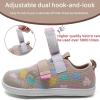 WateLves Toddler Little Kids Wide Barefoot Shoes The First Walking Shoes Girls Boys Breathable Zero Drop Minimalist Sneakers with Wide Toe Box Natural to Grow(Heart/Beige)
