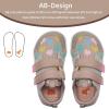 WateLves Toddler Little Kids Wide Barefoot Shoes The First Walking Shoes Girls Boys Breathable Zero Drop Minimalist Sneakers with Wide Toe Box Natural to Grow(Heart/Beige)