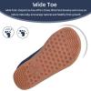 WateLves Toddler Little Kids Wide Barefoot Shoes The First Walking Shoes Girls Boys Breathable Zero Drop Minimalist Sneakers with Wide Toe Box Natural to Grow(Blue Shark)
