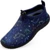 WateLves Toddler Water Shoes Kids Boys and Girls Quick Dry Lightweight Non-Slip Aqua Swim Socks with Flexible Thick Sole for Beach, Pool, Surfing(Dinosaurs)