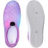 WateLves Toddler Water Shoes Kids Boys and Girls Quick Dry Lightweight Non-Slip Aqua Swim Socks with Flexible Thick Sole for Beach, Pool, Surfing(Purple Fishscales)