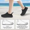 WateLves Toddler Water Shoes Kids Boys and Girls Quick Dry Water Sneakers Slip On Aqua Swim Shoes for Beach Daily Walking(Black)