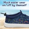 WateLves Toddler Water Shoes Kids Boys and Girls Quick Dry Water Sneakers Slip On Aqua Swim Shoes for Beach Daily Walking(Dinosaurs)
