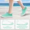 WateLves Toddler Water Shoes Kids Boys and Girls Quick Dry Water Sneakers Slip On Aqua Swim Shoes for Beach Daily Walking(Moon Green)
