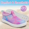 WateLves Toddler Water Shoes Kids Boys and Girls Quick Dry Water Sneakers Slip On Aqua Swim Shoes for Beach Daily Walking(Multicolor)