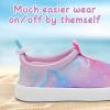 WateLves Toddler Water Shoes Kids Boys and Girls Quick Dry Water Sneakers Slip On Aqua Swim Shoes for Beach Daily Walking(Multicolor)