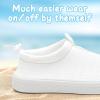 WateLves Toddler Water Shoes Kids Boys and Girls Quick Dry Water Sneakers Slip On Aqua Swim Shoes for Beach Daily Walking(White)