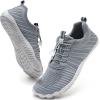 WateLves Water Shoes Men Women Beach Barefoot Aqua Socks Breathable Wide Swim Outdoor Walking Anti Slip Pool Shoes for Hiking Kayaking Diving Surfing(A-grey)