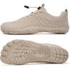 WateLves Water Shoes Men Women Beach Barefoot Aqua Socks Breathable Wide Swim Outdoor Walking Anti Slip Pool Shoes for Hiking Kayaking Diving Surfing(A-beige)