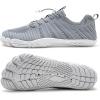 WateLves Water Shoes Men Women Beach Barefoot Aqua Socks Breathable Wide Swim Outdoor Walking Anti Slip Pool Shoes for Hiking Kayaking Diving Surfing(A-grey)