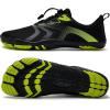 WateLves Water Shoes Men Women Beach Barefoot Aqua Socks Breathable Wide Swim Outdoor Walking Anti Slip Pool Shoes for Hiking Kayaking Diving Surfing(B-black/Green)