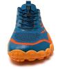 WateLves Water Shoes Men Women Beach Barefoot Aqua Socks Breathable Wide Swim Outdoor Walking Anti Slip Pool Shoes for Hiking Kayaking Diving Surfing(C-blue/Orange)