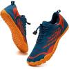WateLves Water Shoes Men Women Beach Barefoot Aqua Socks Breathable Wide Swim Outdoor Walking Anti Slip Pool Shoes for Hiking Kayaking Diving Surfing(C-blue/Orange)