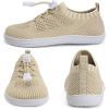 WateLves Water Shoes for Toddler Little Kid Minimalist Wide Barefoot Zero Drop Sole Splay Naturally Aqua Sneakers Boys Girls(Dq/Beige)