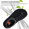 WateLves Water Shoes for Toddler Little Kid Minimalist Wide Barefoot Zero Drop Sole Splay Naturally Aqua Sneakers Boys Girls(Dq/Black)
