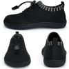 WateLves Water Shoes for Toddler Little Kid Minimalist Wide Barefoot Zero Drop Sole Splay Naturally Aqua Sneakers Boys Girls(Dq/Black)