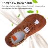 WateLves Water Shoes for Toddler Little Kid Minimalist Wide Barefoot Zero Drop Sole Splay Naturally Aqua Sneakers Boys Girls(Dq/Brown)