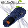 WateLves Water Shoes for Toddler Little Kid Minimalist Wide Barefoot Zero Drop Sole Splay Naturally Aqua Sneakers Boys Girls(Dq/Dark Blue)